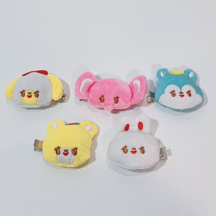 Ensemble complet de pinces à cheveux en peluche Ochame Friends Gacha