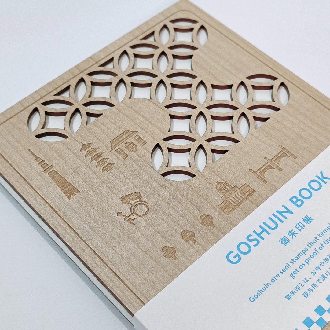 [Premium] Libro Goshuin con tapa de madera de Tokyo Spots