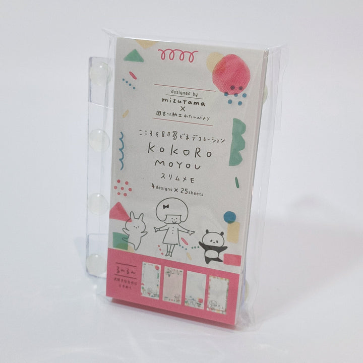 mizutama x Furukawa Shiko Slim Memo Pad (4designs, 100sheets))