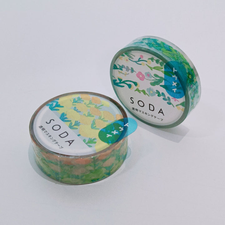 Soda Flower Garden Clear Tape Set