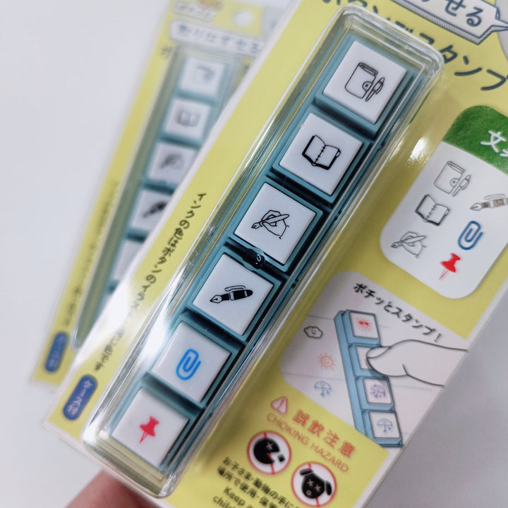 Pochitto Pick Push Button Stamp Set