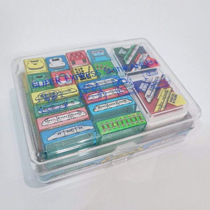 [Pre-order] Super Express Japan Shinkansen Train Stamp Set