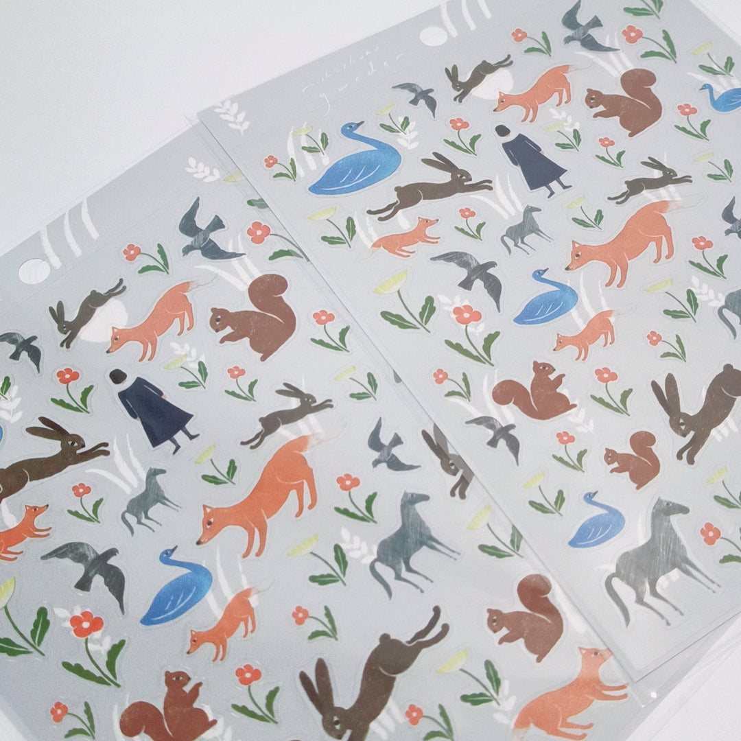 Nishi Shuku Forest Animal Sticker Sheet