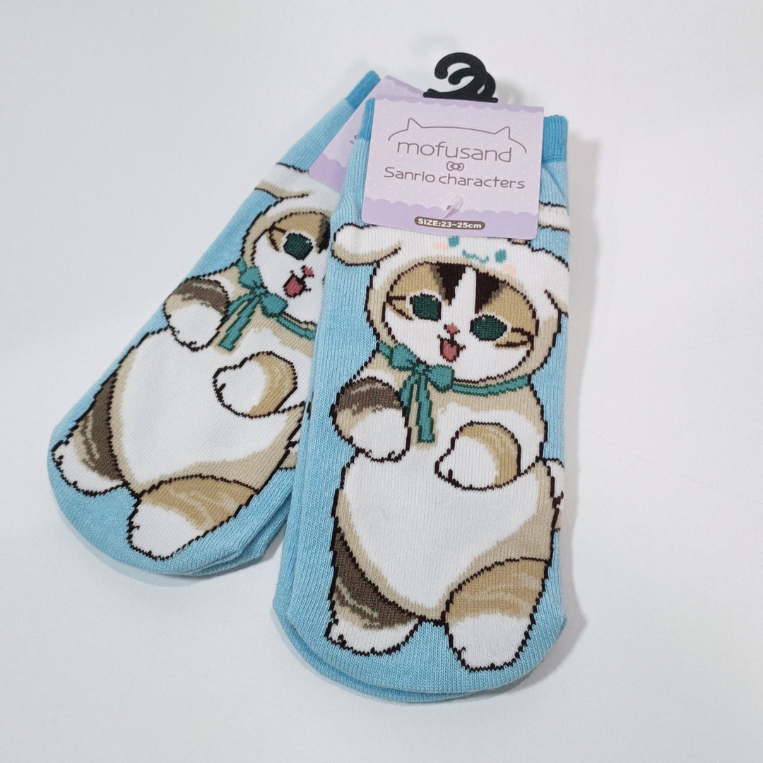 Chaussettes montantes personnages mofusand x Sanrio / Cinnamoroll