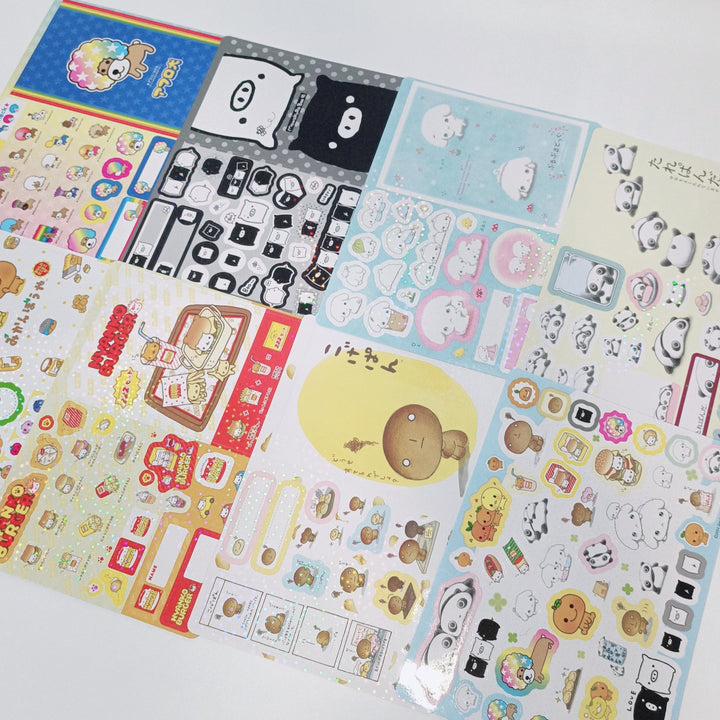 [RARE] San-x Legendary Characters Sticker Complete Sheet Set (8 pcs.)