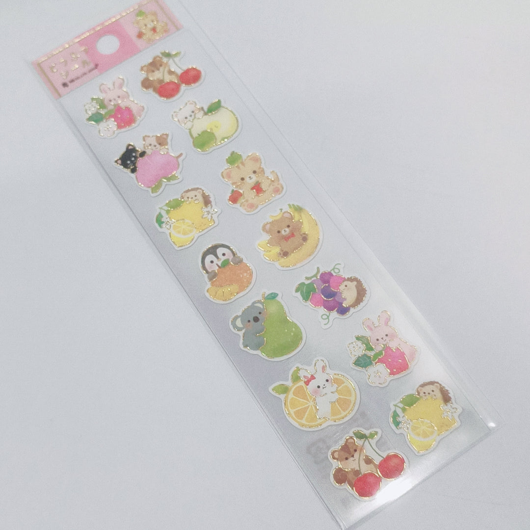 Animal Fruit Sticker Sheet