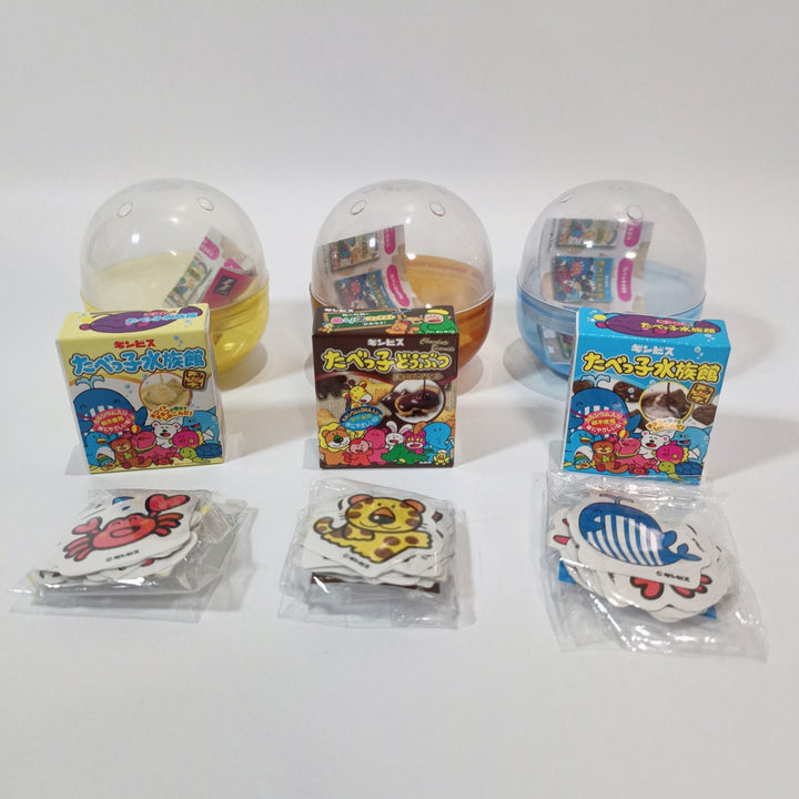 Tabekko Doubutsu Animal Biscuit Flake Sticker Gacha Set (random 3 gacha)