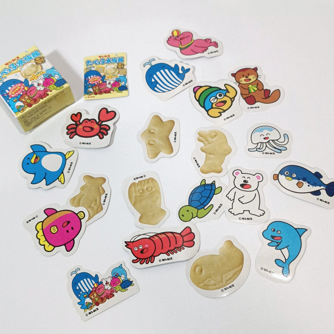 Tabekko Doubutsu Animal Biscuit Flake Sticker Gacha Set (random 3 gacha)