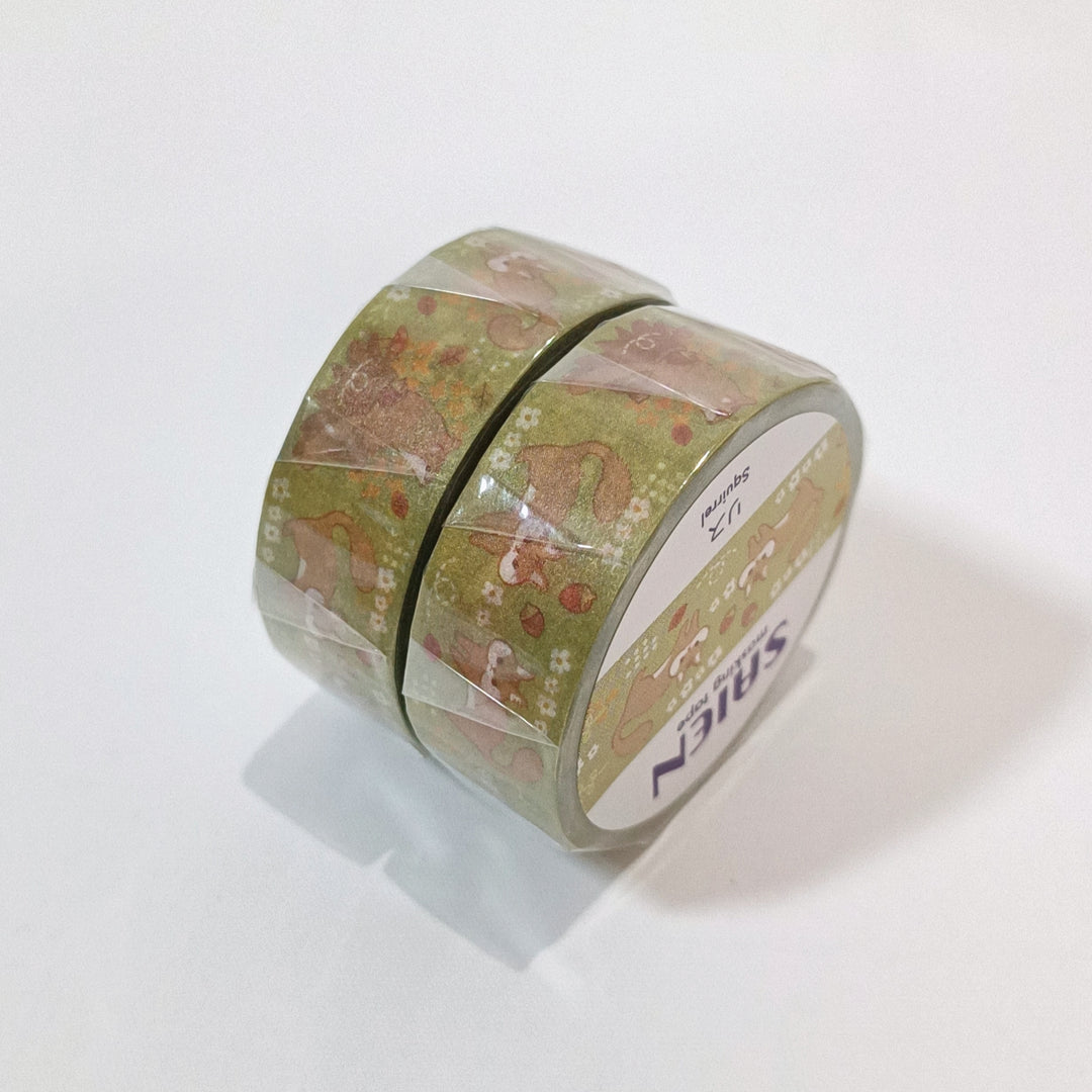 SAIEN Autumn Squirrel Washi Tape