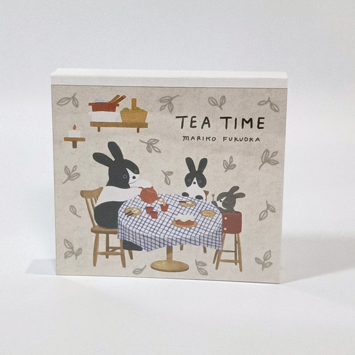 Mariko Fukuoka Tea Time Square Memo Pad