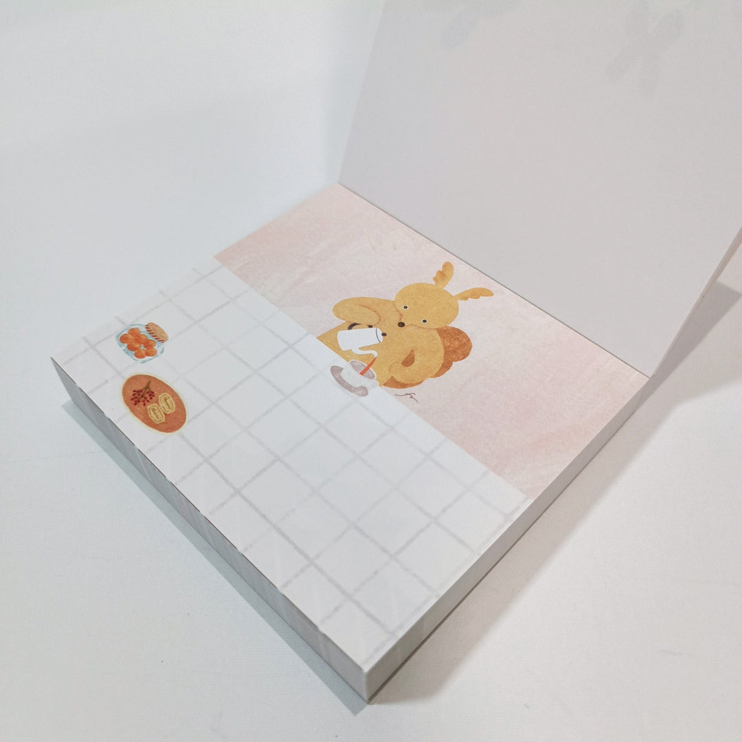 Mariko Fukuoka Tea Time Square Memo Pad