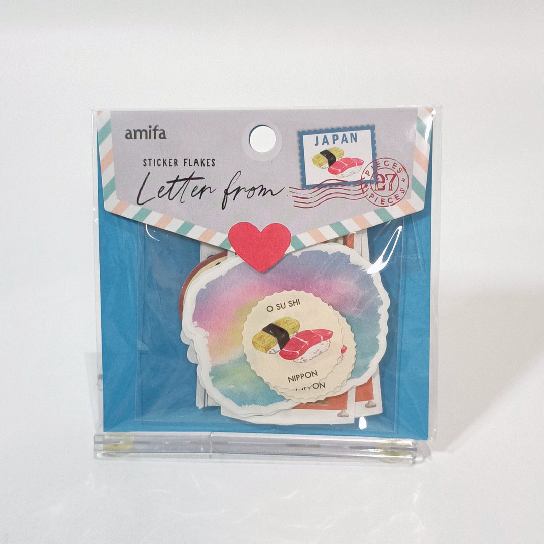 Amifa Letter from Japan Flake Sticker