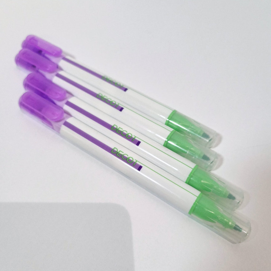 Decot Highlighting Overlaid Pen (Purple and Green)