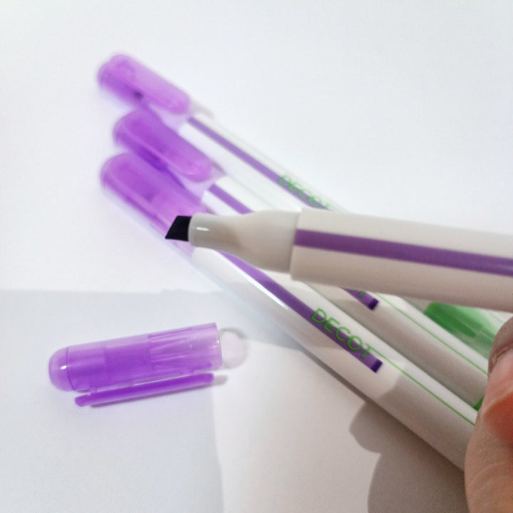 Decot Highlighting Overlaid Pen (Purple and Green)