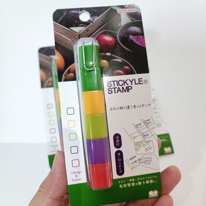 Stickyle Stamp clippable stamp (5 colors in one)