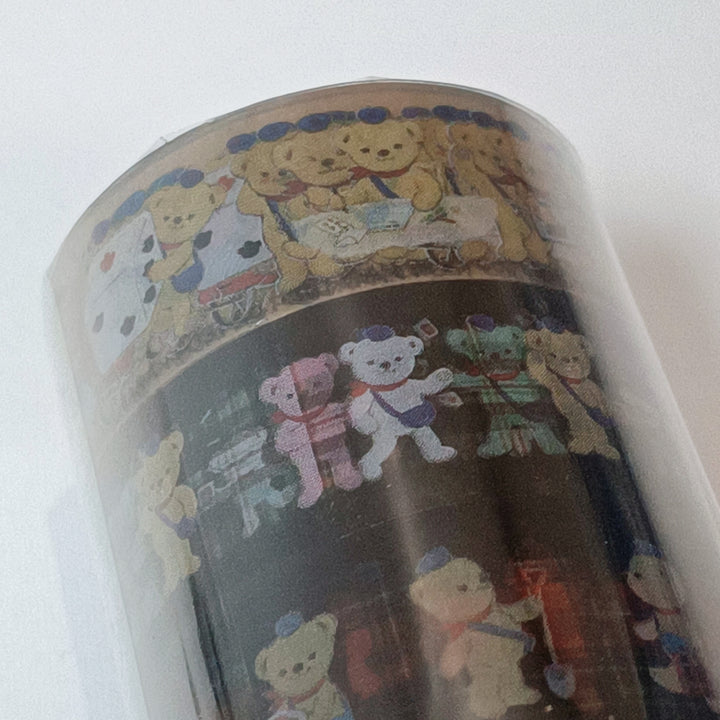 [Posukuma Cafe Limited] Posukuma and Friends Clear Masking Tape Set (3 pcs.)