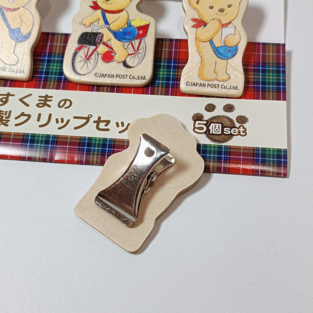 [Posukuma Cafe Limited] Posukuma Wooden Clips (5 pcs.)