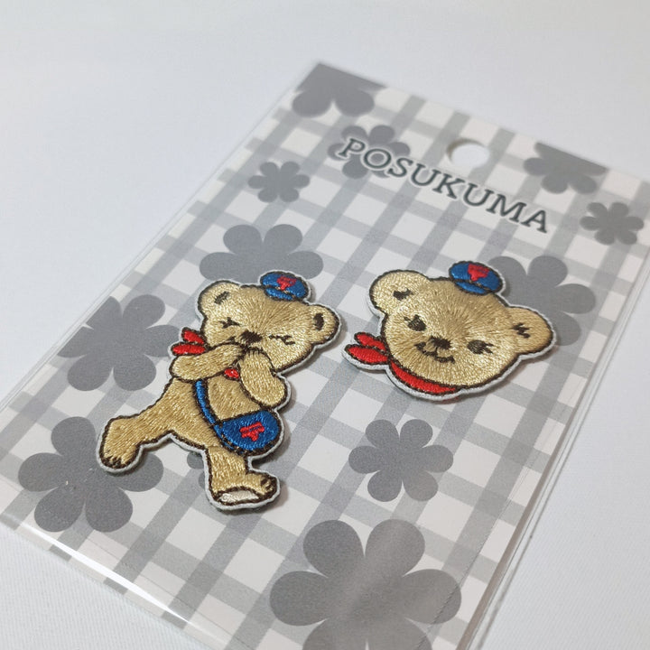 [Posukuma Cafe Limited] Posukuma Embroidered Iron-on Patches (2 pcs.)