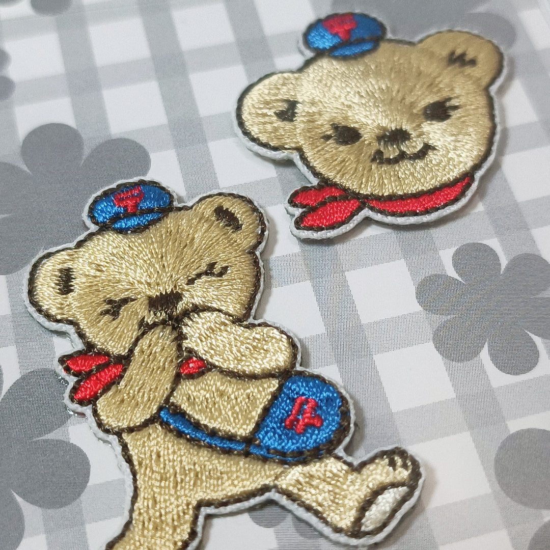 [Posukuma Cafe Limited] Posukuma Embroidered Iron-on Patches (2 pcs.)