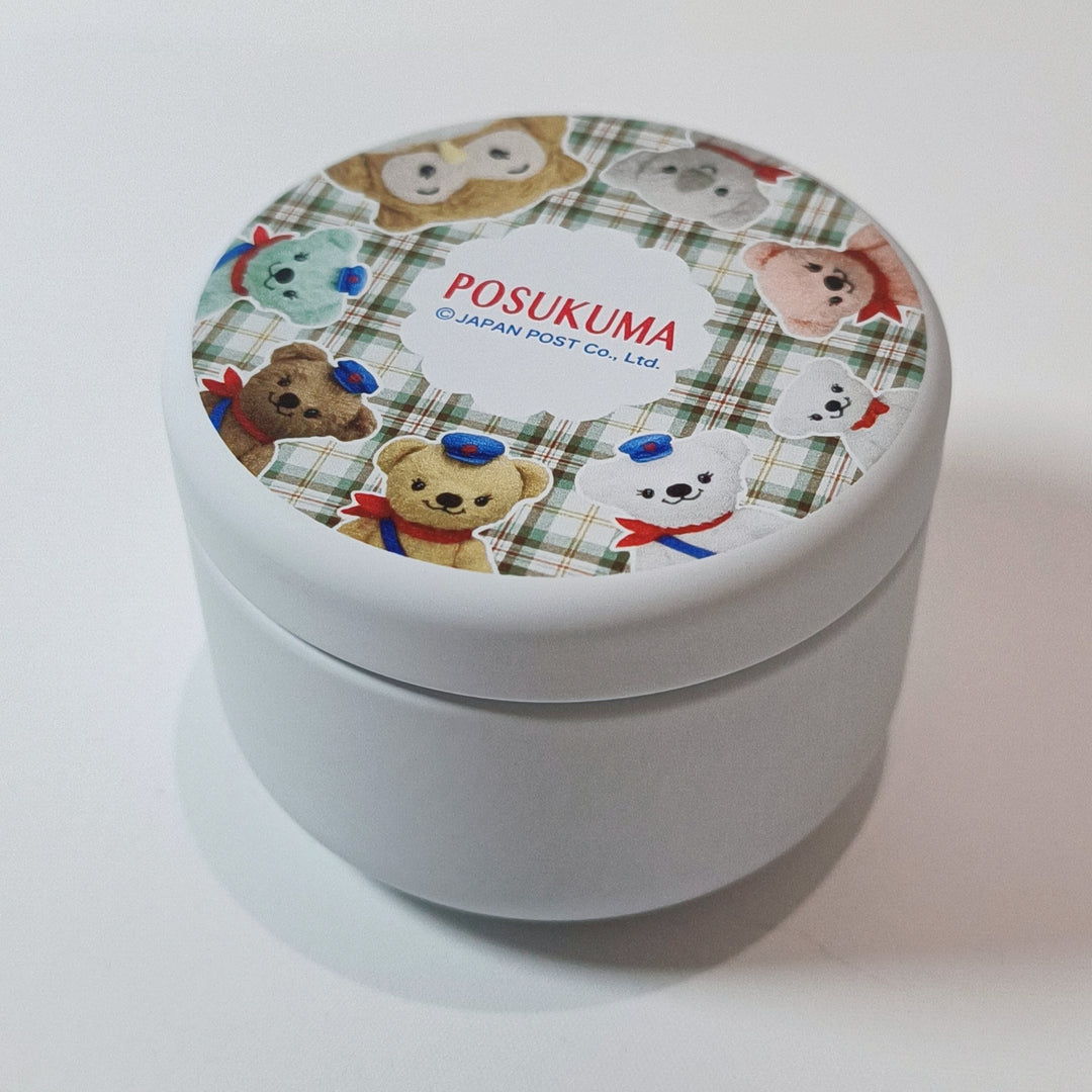 [Posukuma Cafe Limited] Posukuma Paper Clips with Tin Can (White)