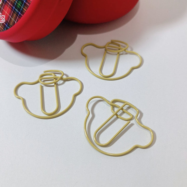 [Posukuma Cafe Limited] Posukuma Paper Clips with Tin Can (Red)