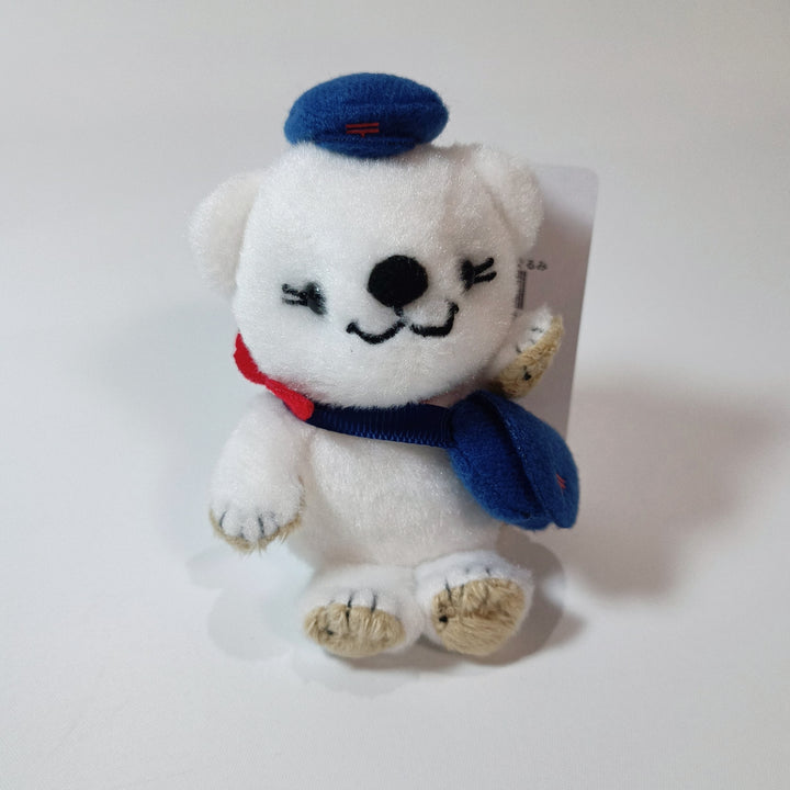 [Posukuma Cafe Limited] Posukuma Mini Plush Keychain (White)