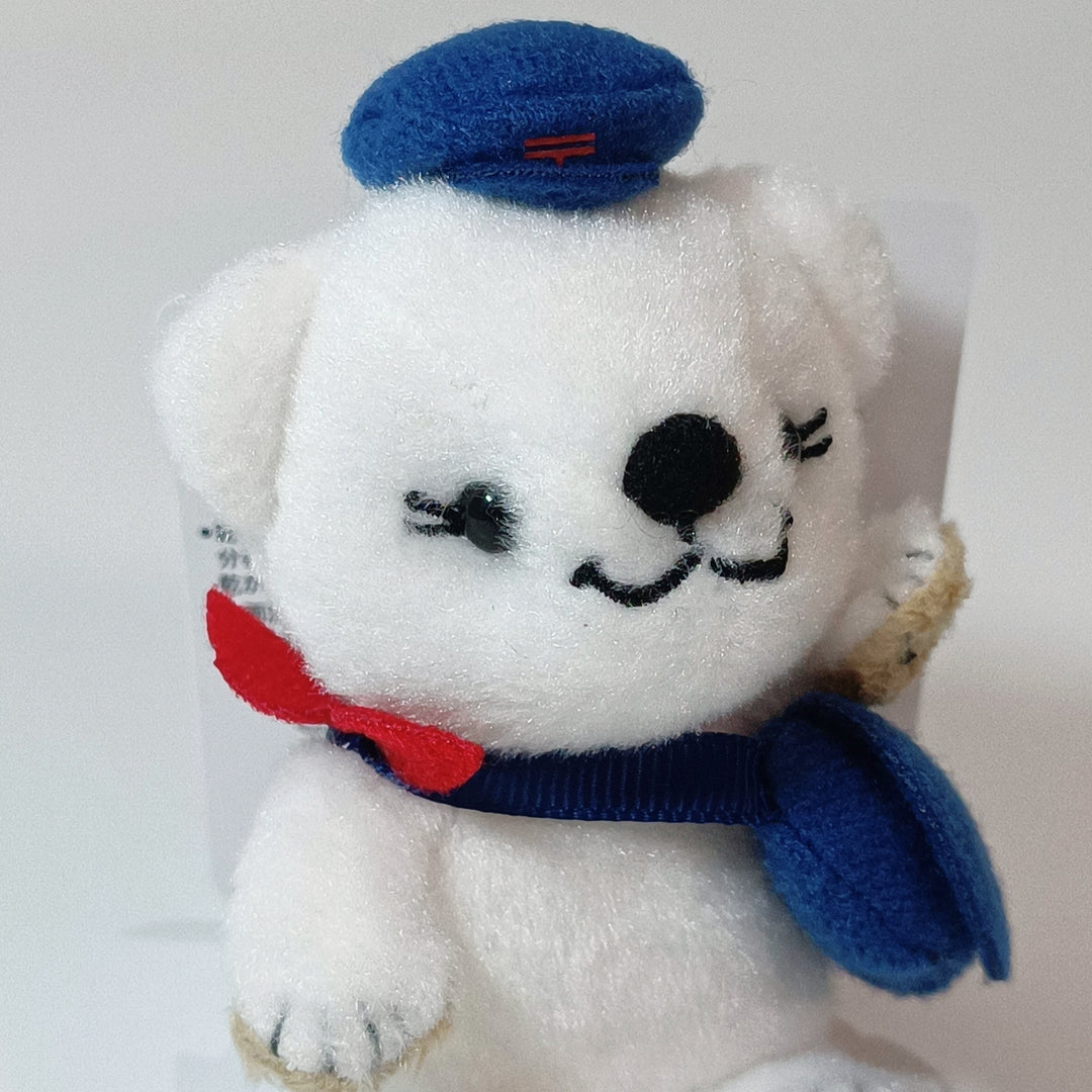 [Posukuma Cafe Limited] Posukuma Mini Plush Keychain (White)