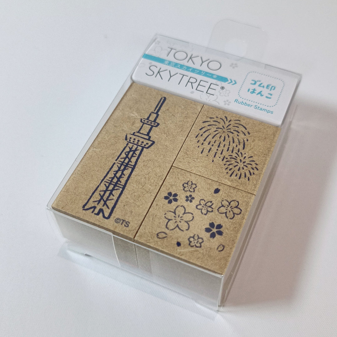 Tokyo Tower / Skytree Rubber Stamp