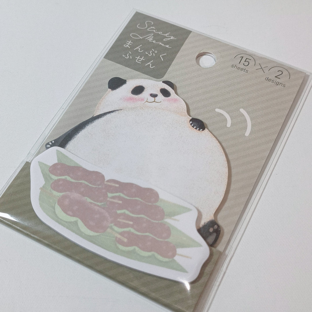 Panda Azuki Matcha Mochi Sticky Memo