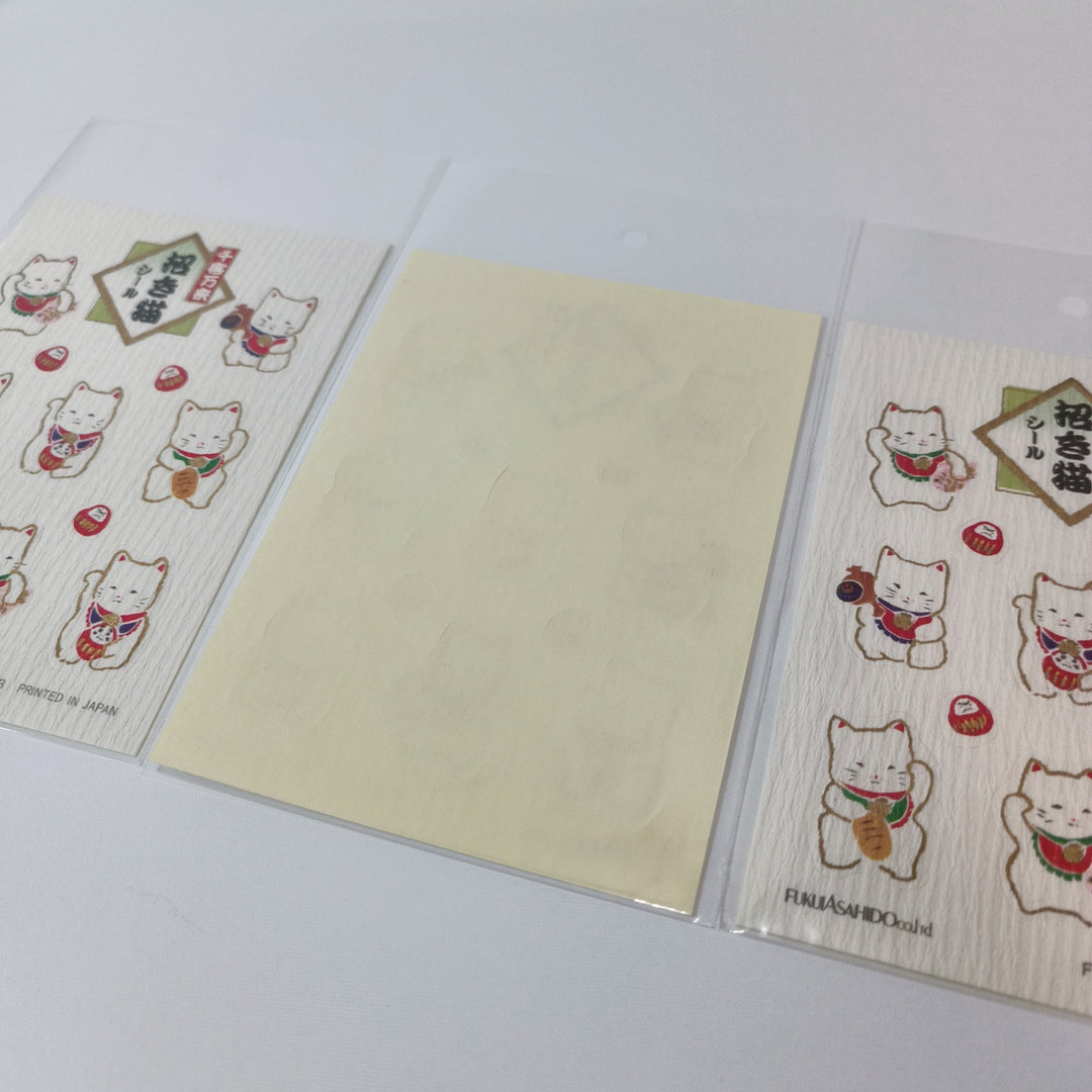 Fukuiasahido Manekineko Lucky Items Sticker Sheet