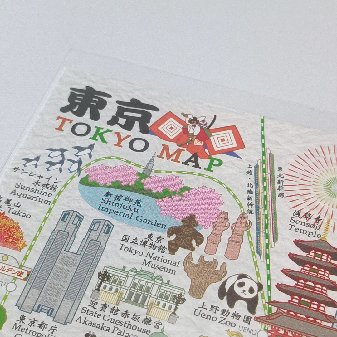 Fukuiasahido Map of Tokyo Postcard