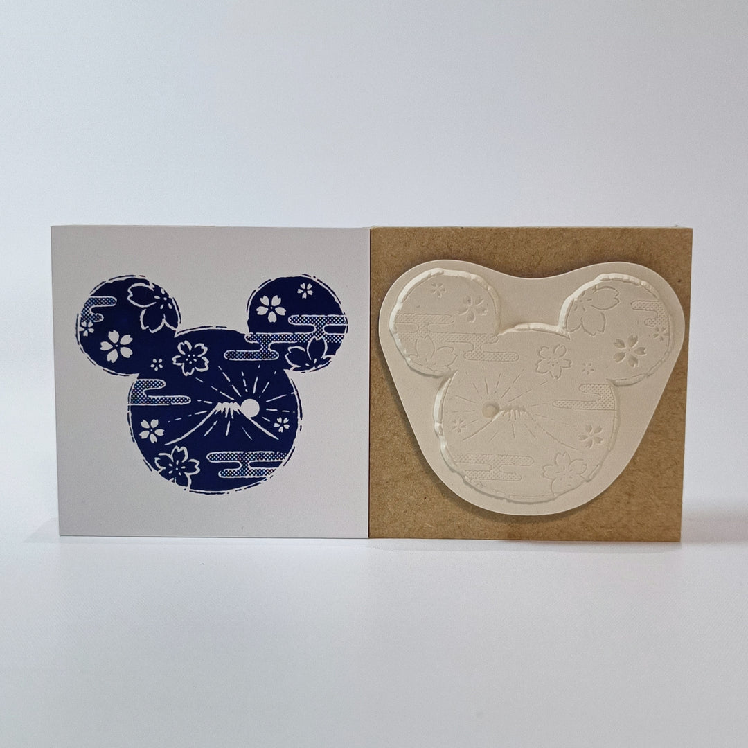 Disney Mickey Mouse Mt. Fuji Rubber Stamp