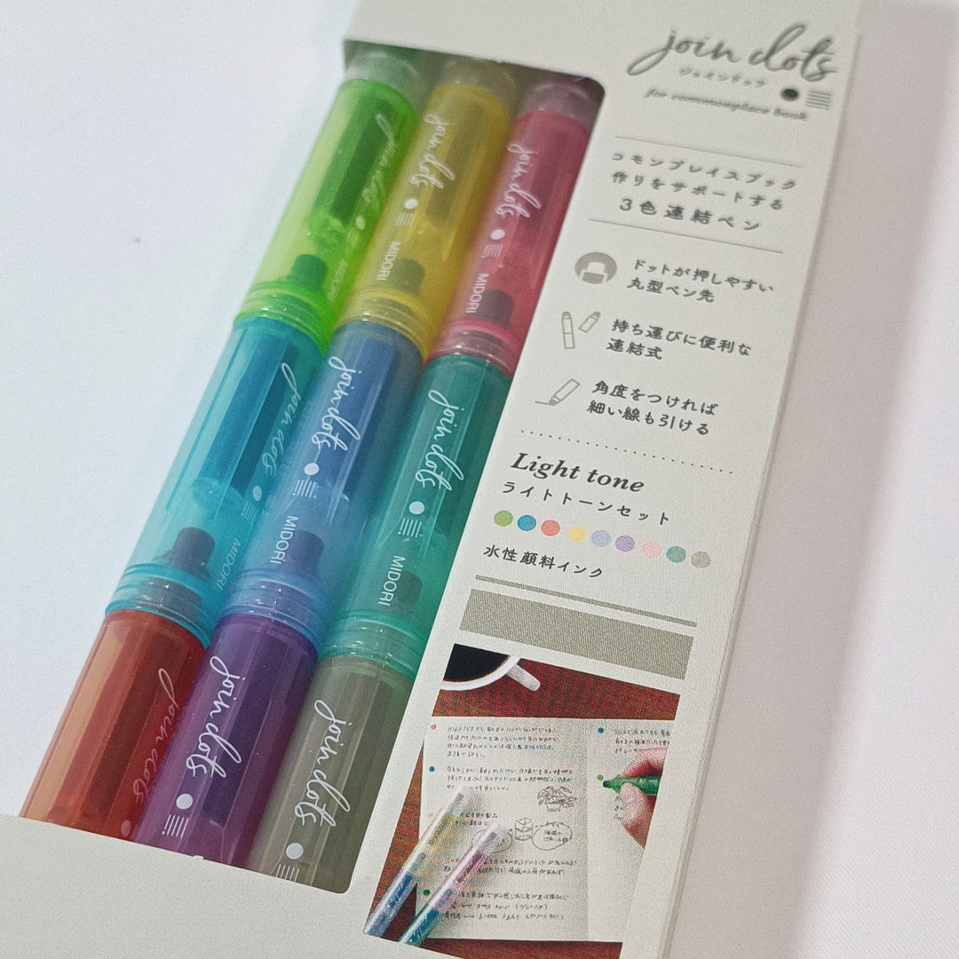 Midori Join Dots Pen Marker (Light Tone)