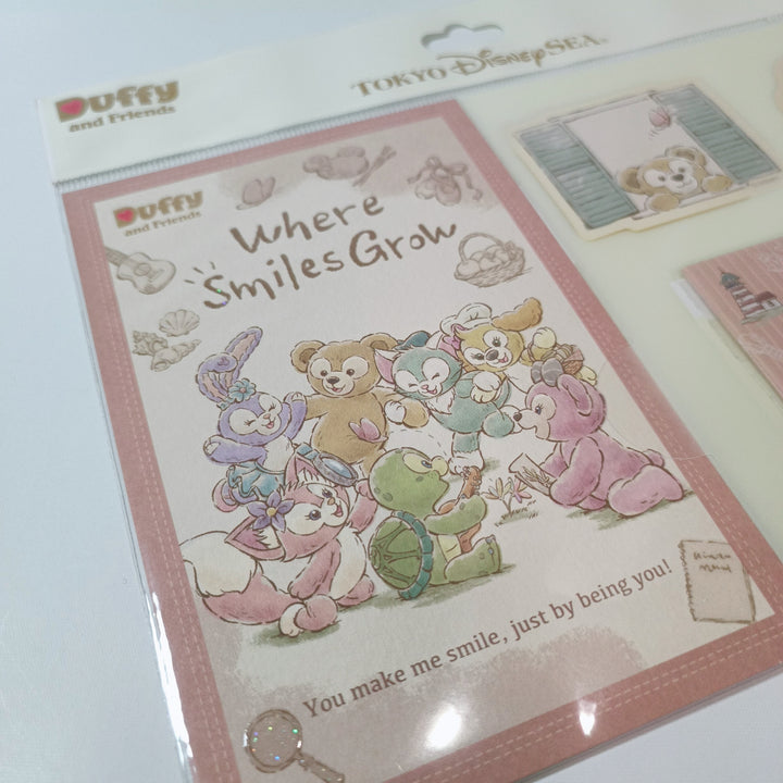 Disney Duffy and Friends Postcard and Sticker Set