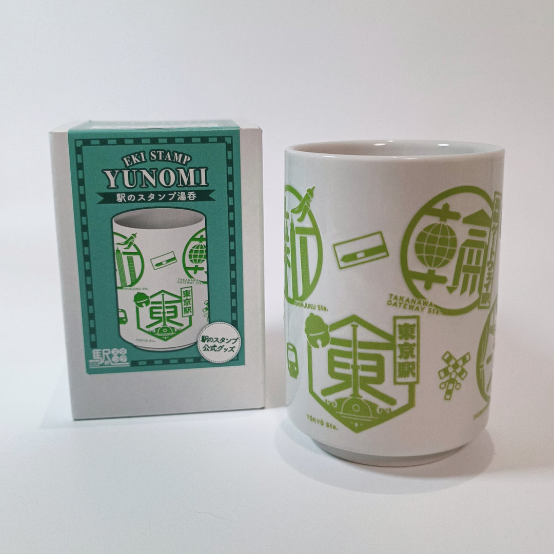 Eki Stamp Yamanote Line Tea Cup with Secure Wrapping