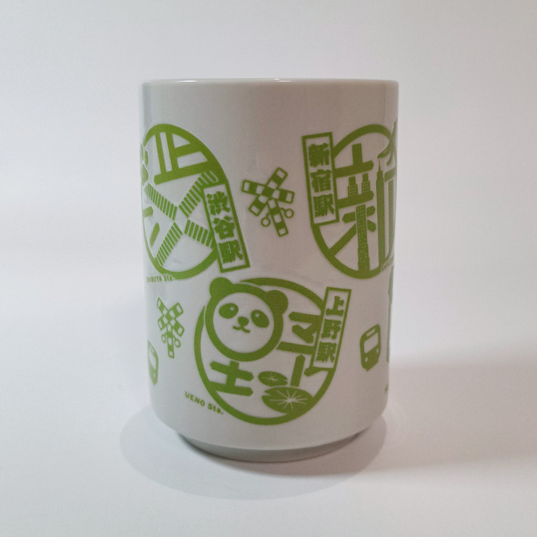 Eki Stamp Yamanote Line Tea Cup with Secure Wrapping