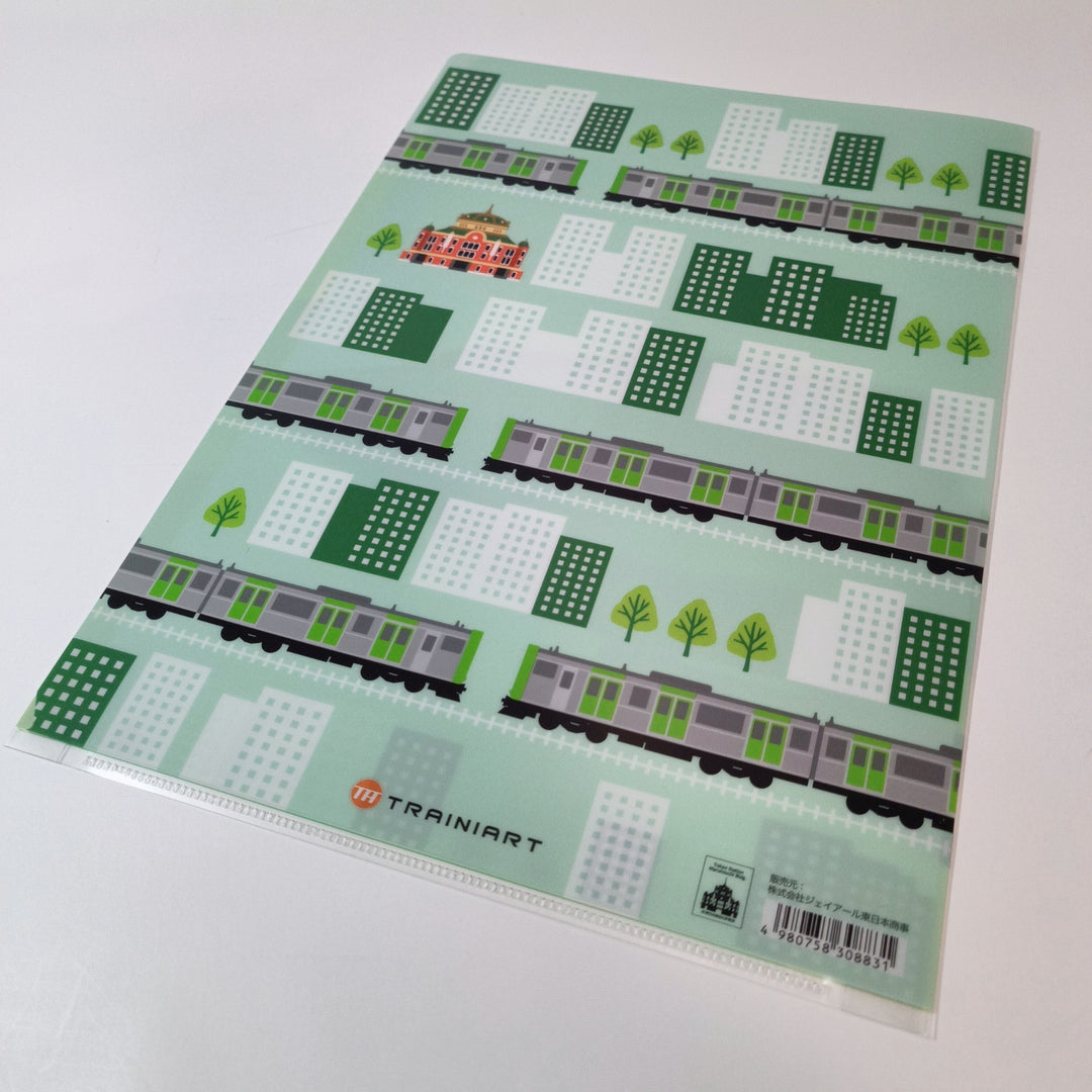 Trainiart Yamanote Line Tokyo Station A4 Clear File