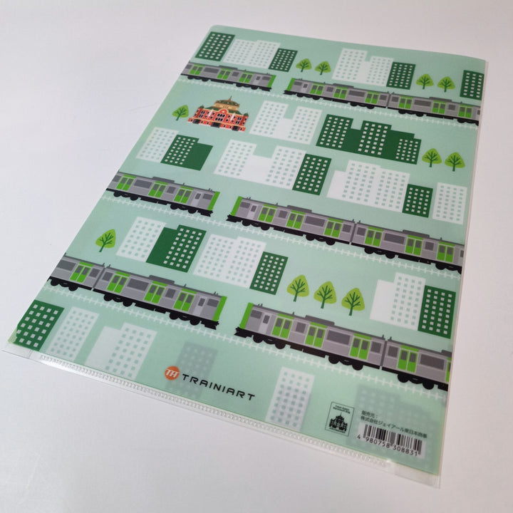 Trainiart Yamanote Line Tokyo Station A4 Clear File