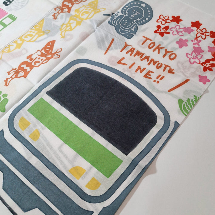 Trainiart x にじゆら Collab Tokyo Yamanote Line Hand Towel