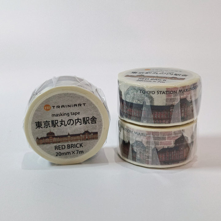 Trainiart Tokyo Marunouchi Line Red Brick Washi Tape (20mm)