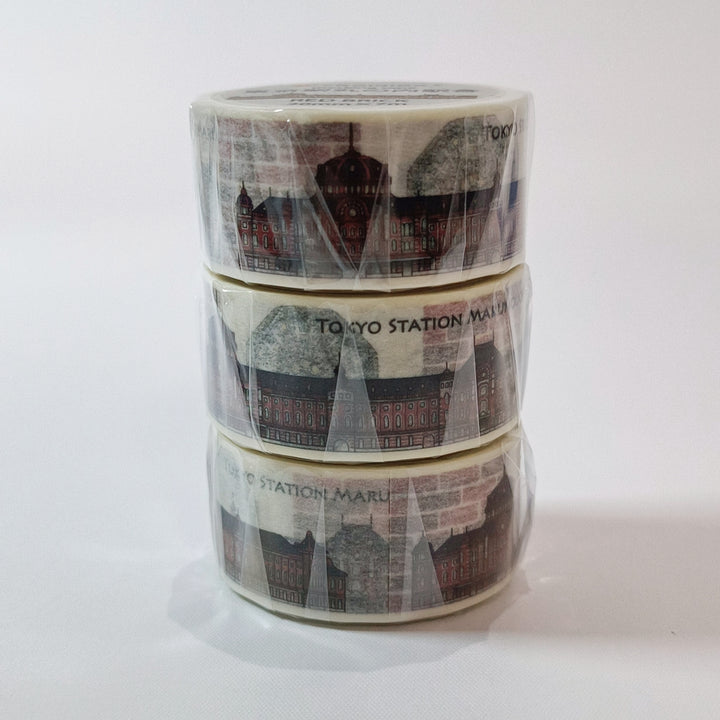 Trainiart Tokyo Marunouchi Line Red Brick Washi Tape (20mm)