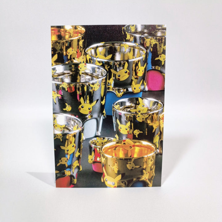 Pokemon x Kogei Exhibit Pikachu Cups Postcard