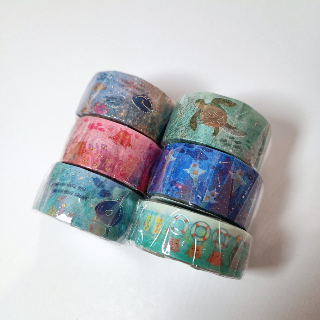 Saien Sea Animals Washi Tape Set