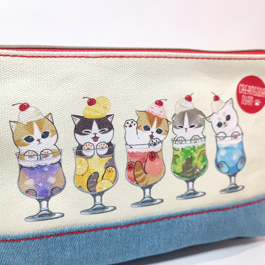 Mofusand Cream Soda Nyan Pouch