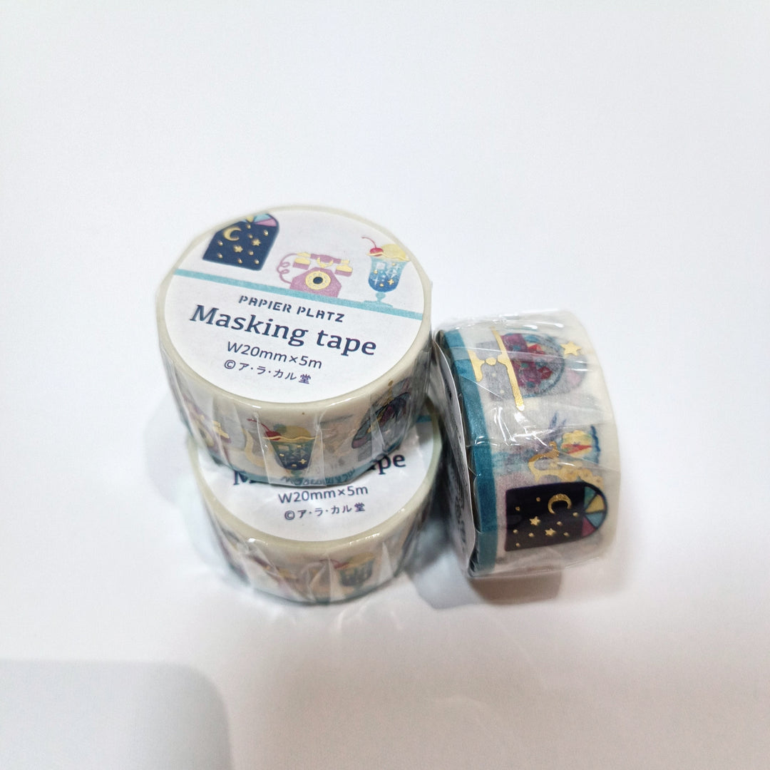 Papier Platz Starry Retro Cafe Washi Tape