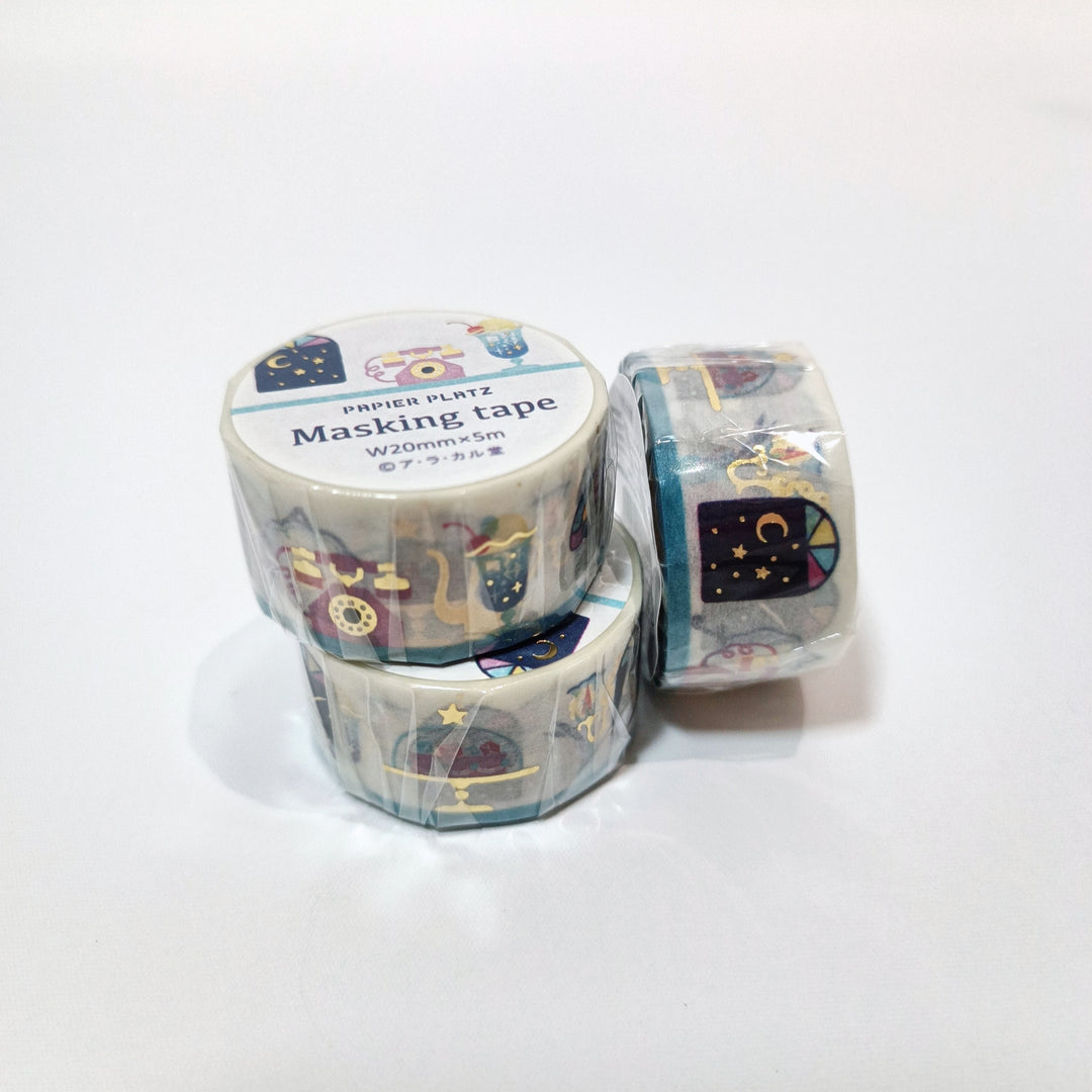 Papier Platz Starry Retro Cafe Washi Tape