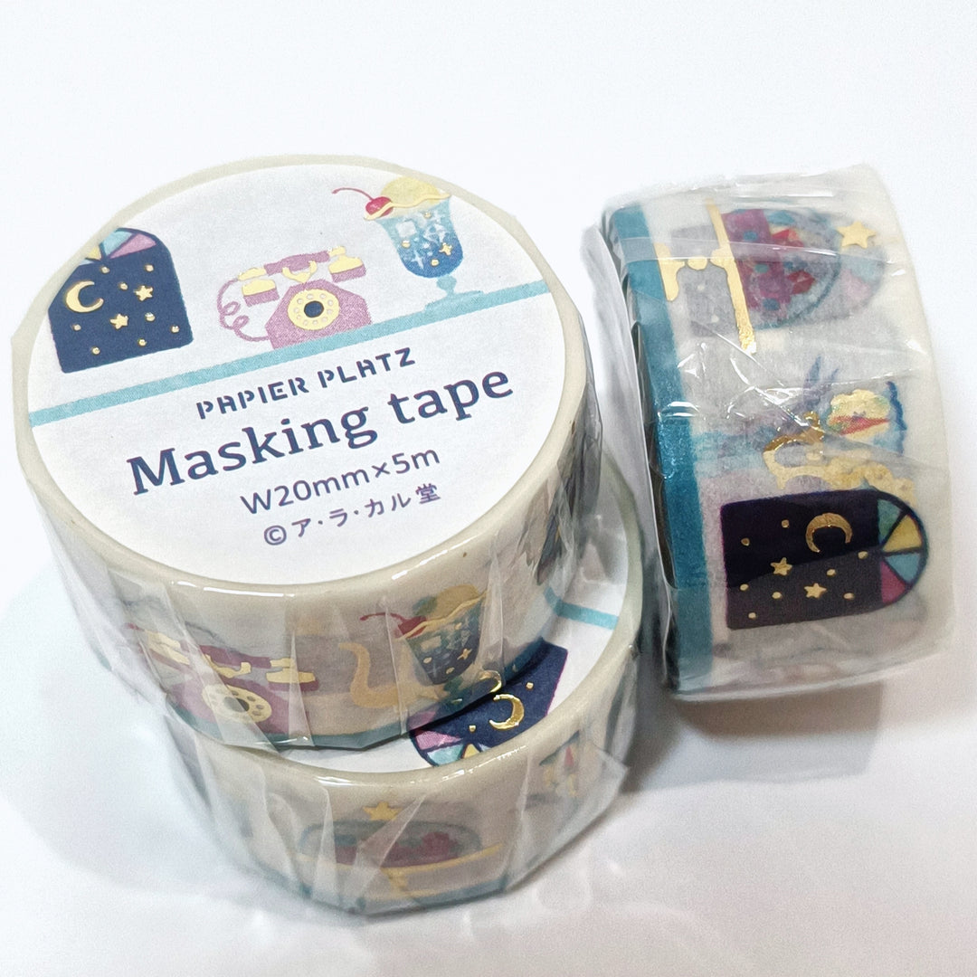 Papier Platz Starry Retro Cafe Washi Tape