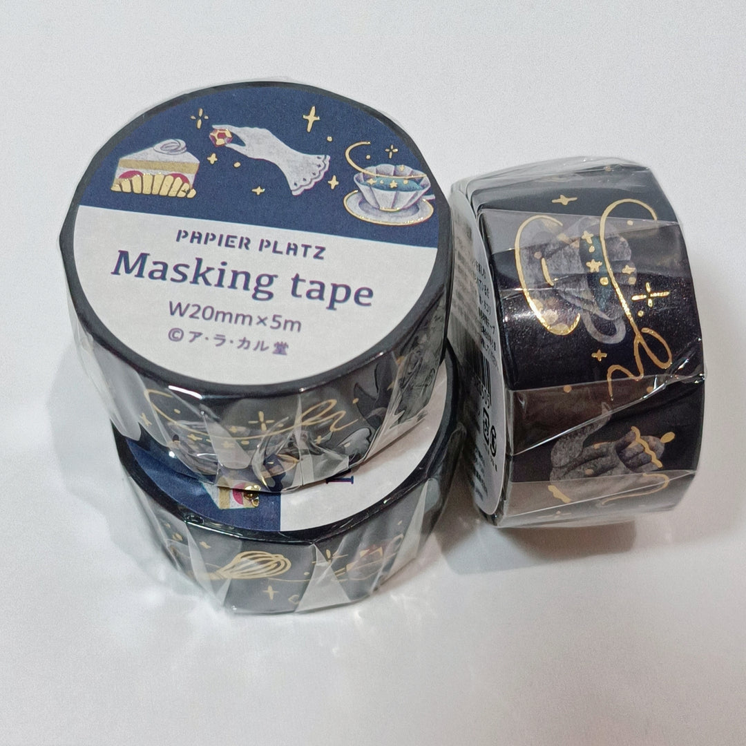 Papier Platz Sparkling Night Tea Time Washi Tape