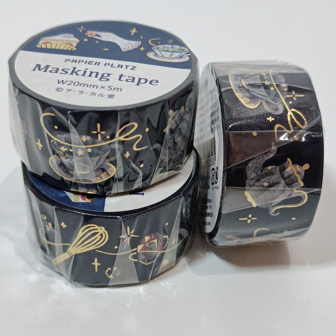 Papier Platz Sparkling Night Tea Time Washi Tape