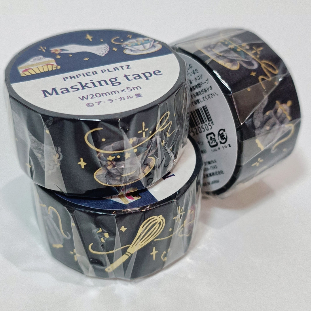 Papier Platz Sparkling Night Tea Time Washi Tape